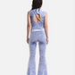PAM CRYSTAL WINGS BOOT LEG FLARES (ICE BLUE)