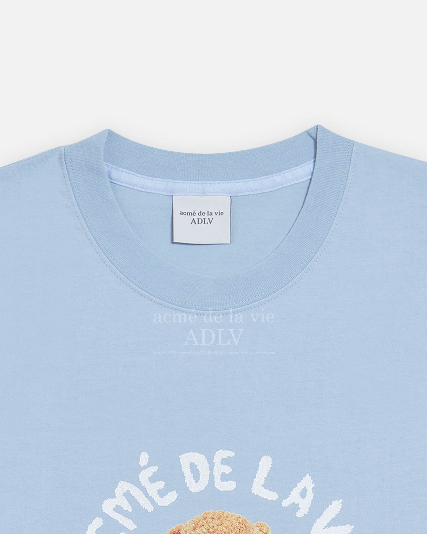 ADLV TEDDY BEAR BEAR DOLL SHORT SLEEVE T-SHIRT (SKYBLUE)