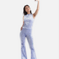 PAM CRYSTAL WINGS BOOT LEG FLARES (ICE BLUE)