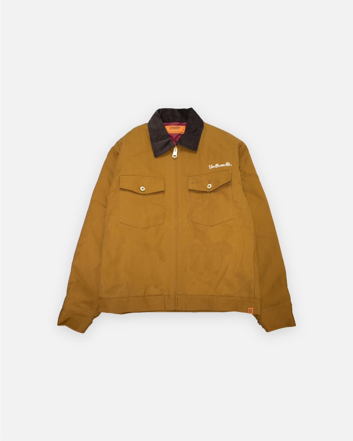 UNIVERSAL OVERALL TRUCK JACKET HEAVY DUCK +14W CORDUROY (WALNUT)