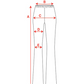 PAM CRYSTAL WINGS BOOT LEG FLARES (ICE BLUE)
