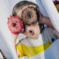 ADLV BABY FACE SHORT SLEEVE T-SHIRT WHITE DONUTS 1 R (WHITE)