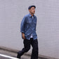 NANAMICA REGULAR COLLAR WIND SHIRT (INDIGO)